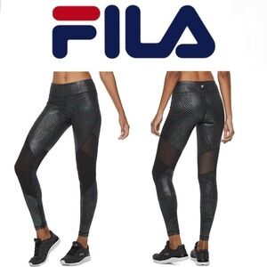 Fila Sport Rainbow Iridescent Mid Rise Leggings Size Medium